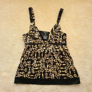 NWOT Bebe Reversible Tank Top Black Size Small